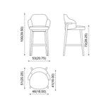 Piaval - Barstoel Trench Leather