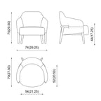 Piaval_Sessel_Trench_Abmessungen