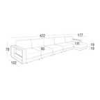 Roberti - Hamptons Loungesofa Modular