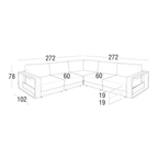 Roberti - Hamptons Loungesofa Modular