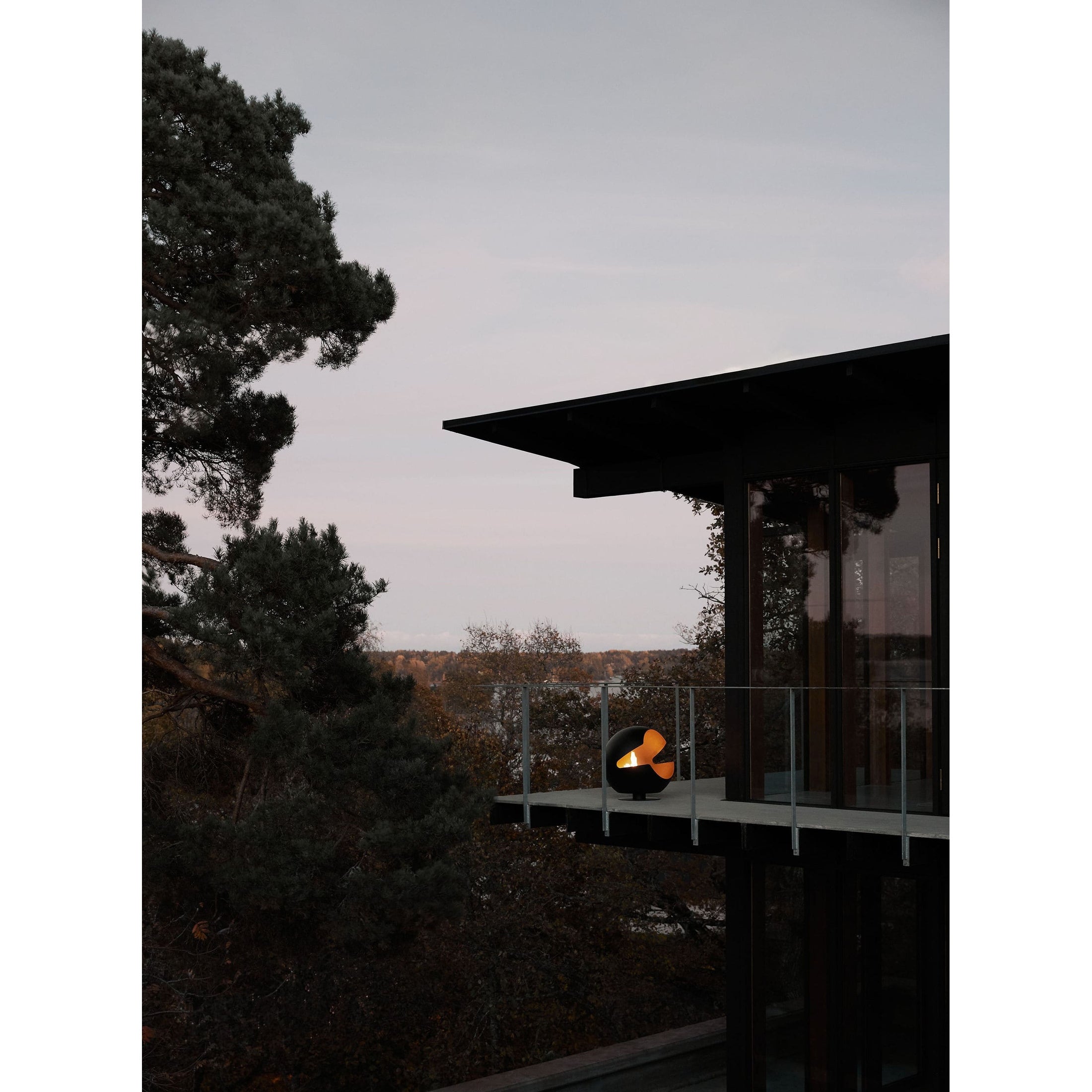 Vauni - Globe Black Low Ethanol Open Haard