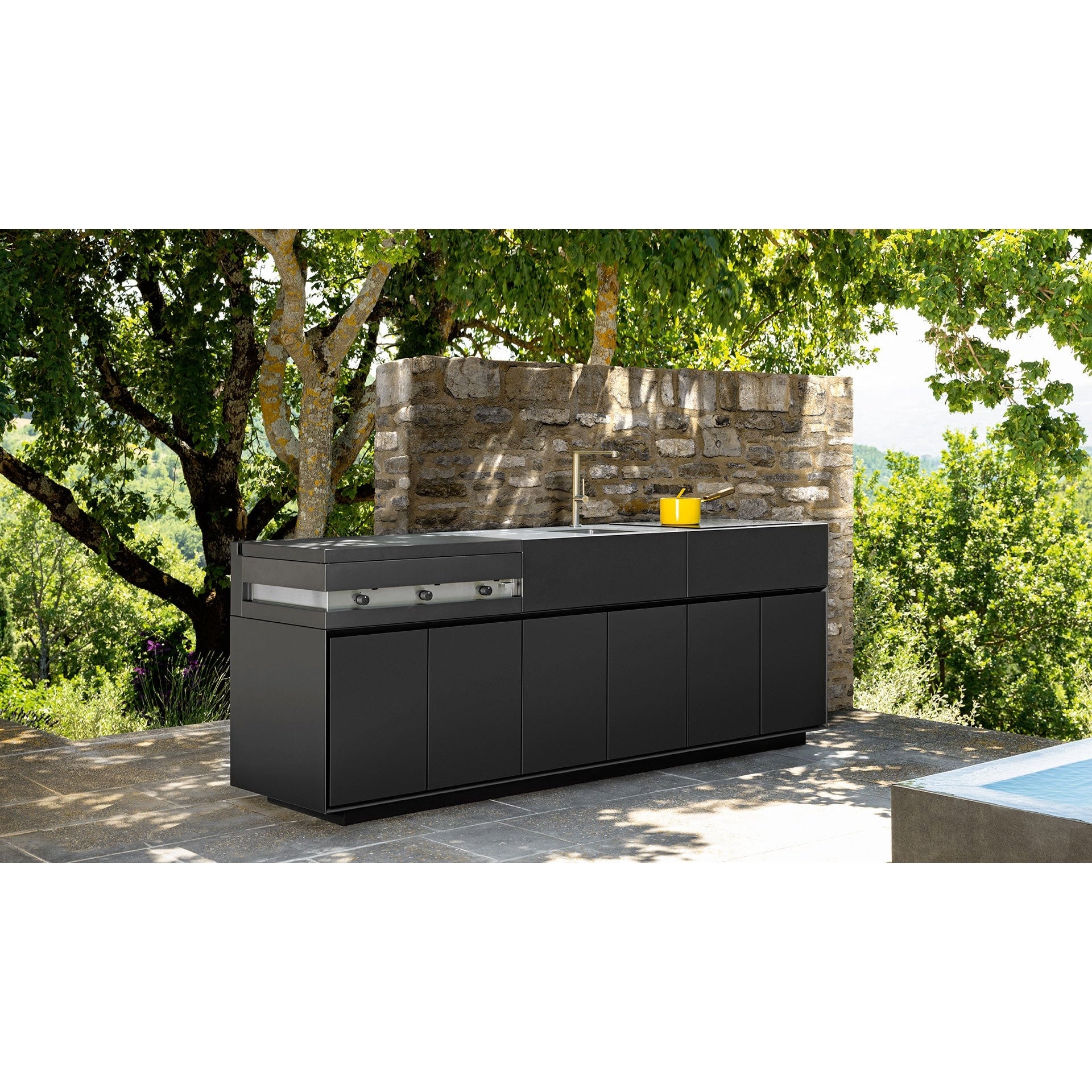 Talenti - Modulo Modulare Cucina Esterna Tikal in 3 Pezzi