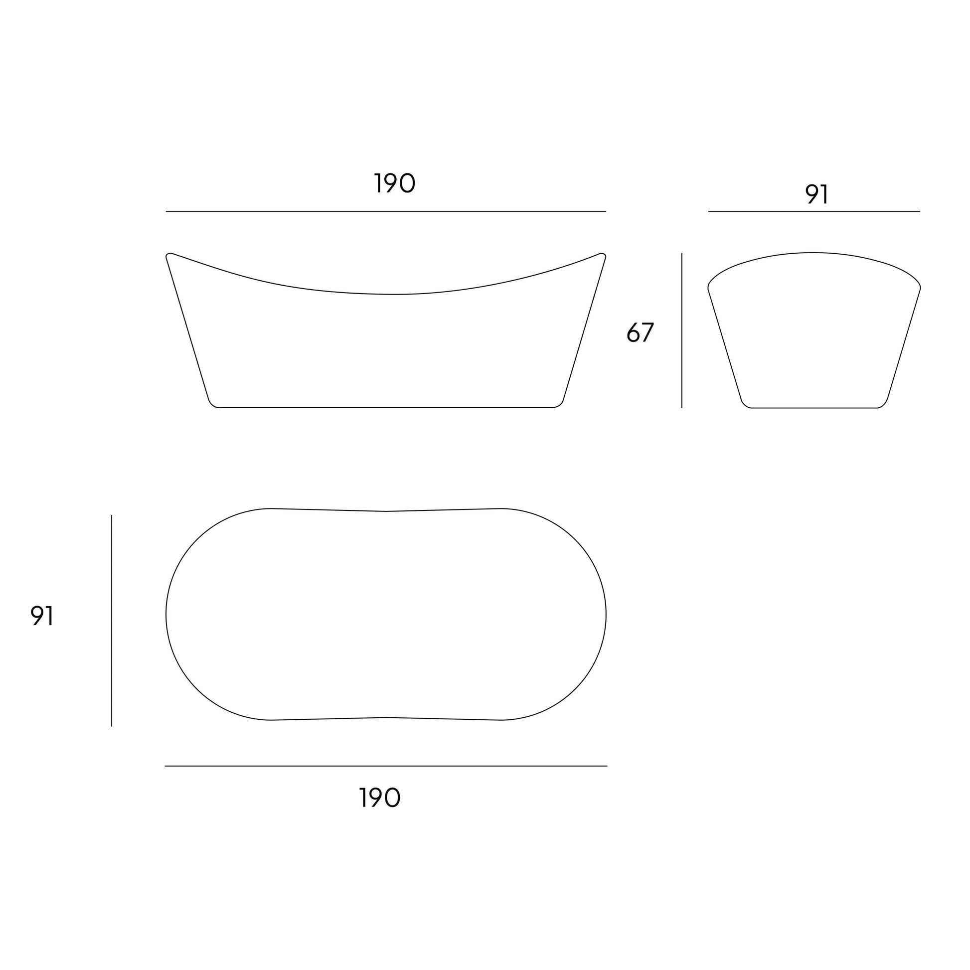 VELTHA® - CARESI Freestanding Bathtub made of Carrara Marble