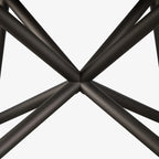 VELTHA® - Runder Tisch HERMU Peperino Lazy Susan