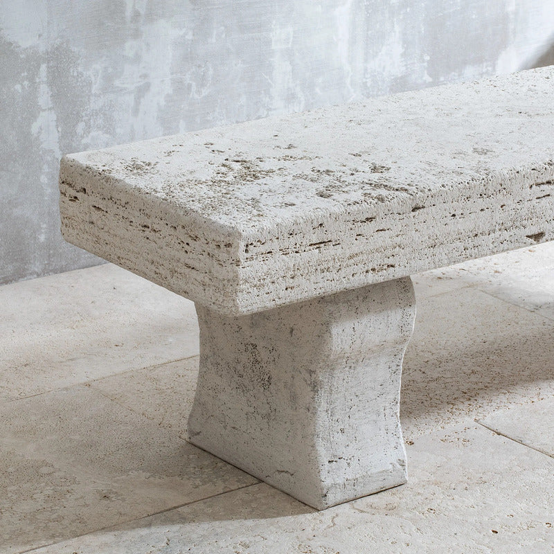 VELTHA® - TEMPORE Garden Bench made of Travertine