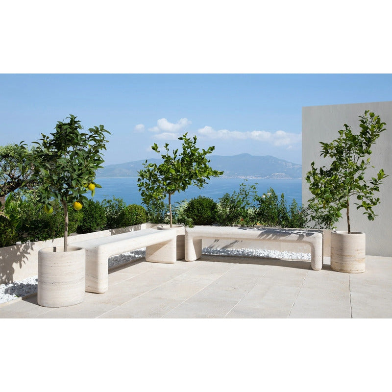 VELTHA® - CLIO Garden Bench made of Travertine
