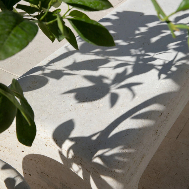 VELTHA® - CLIO Garden Bench made of Travertine