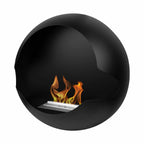 Vauni - Cheminée à éthanol noir en coupole