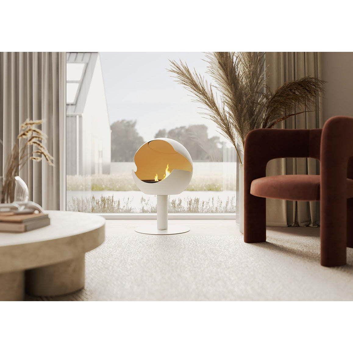 Vauni - Globe Black High Ethanol-Kamin