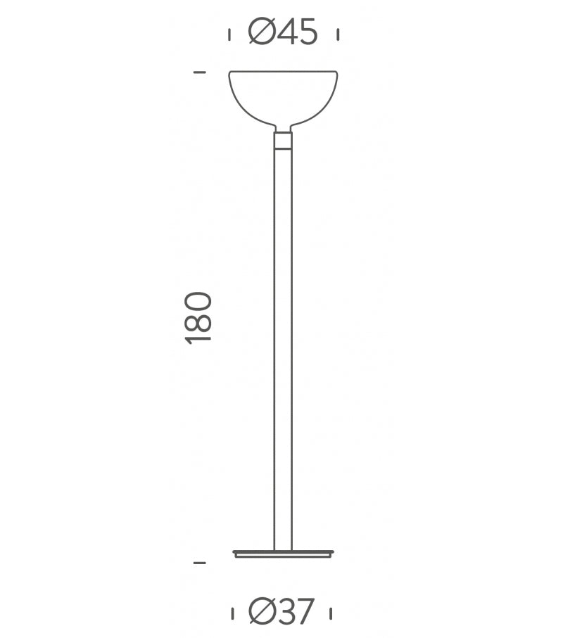 Nemo Lighting - Lámpara de pie AM2Z / Lámpara de lavado en el techo