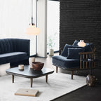 &Tradizione - tavolino da caffè Fly 120x120 Quercia affumicata/Marmo