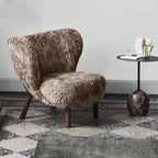 &Tradition - Little Petra Chair Walnut / Sheep Fur Sahara