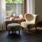 &Tradition - Little Petra Chair Walnut / Sheep Fur Sahara