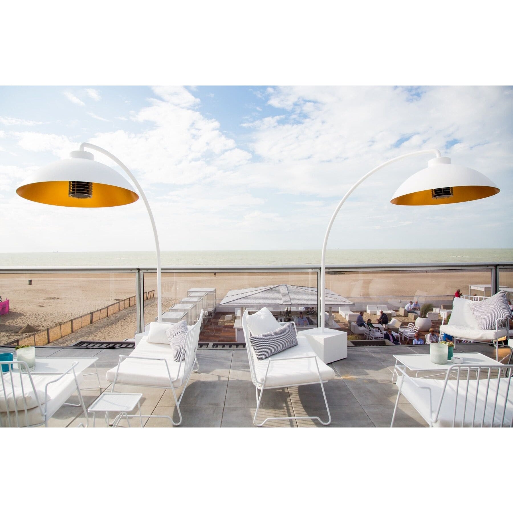 Heatsail - Dome Heizstrahler / Stehlampe Weiß