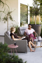 Cane-line - Sdraio Diamond Lounge con schienale alto