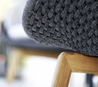 Cane-line - Chaise longue à corde douce Paon gris clair