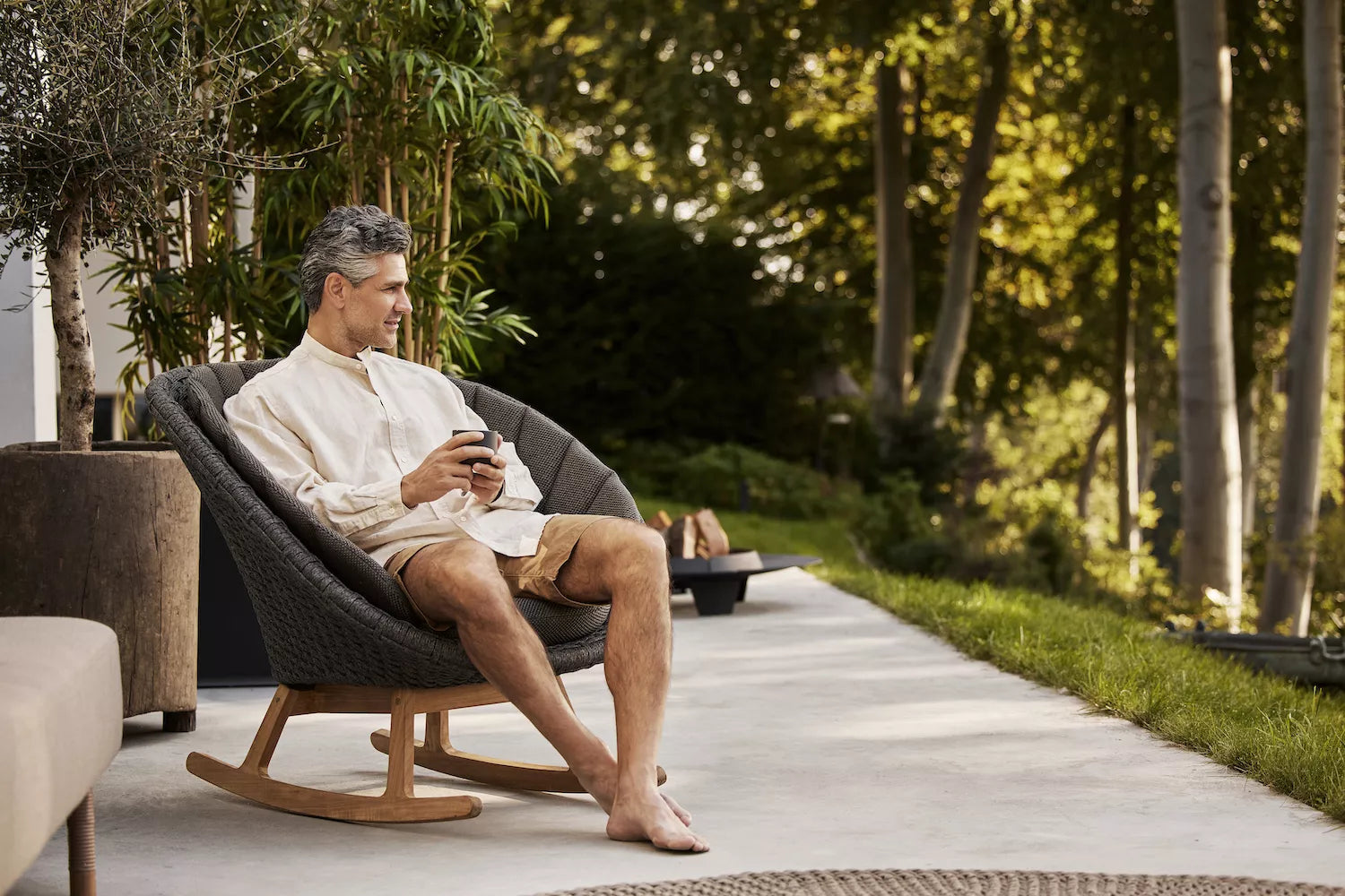 Cane-line - Peacock Soft Rope Schaukelstuhl