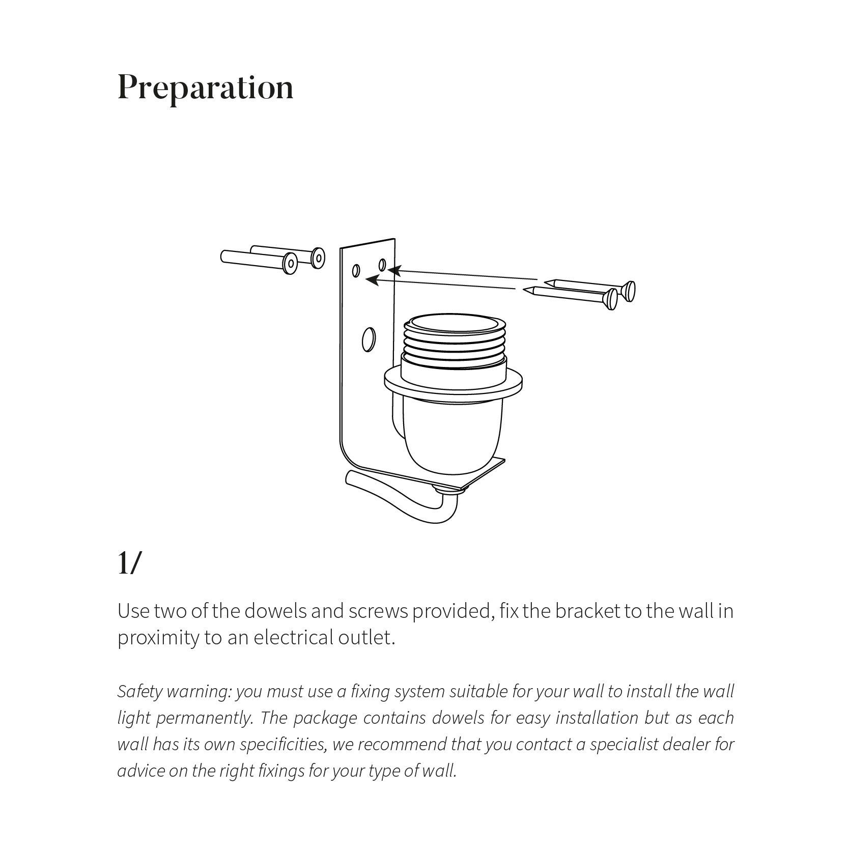 Lumière murale en céramique CURVE - Blanc cassé