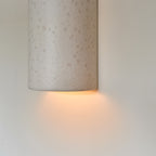 Luce da parete in ceramica CURVE - Bianco grezzo