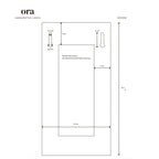 Ceramic wall light CURVE - Raw White