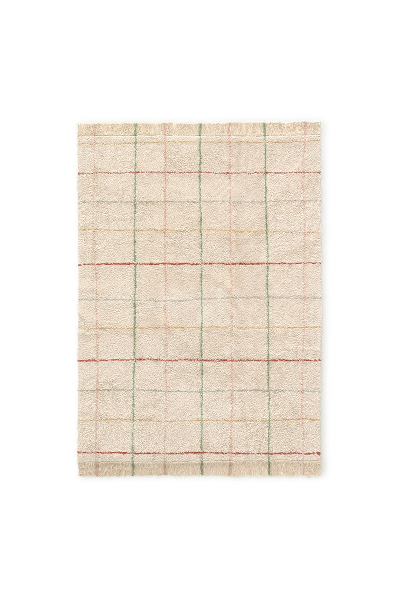 Tapis lavable à lignes colorées, 90 x 130 cm
