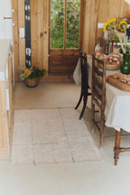 Tapis lavable à rayures colorées, 90 x 130 cm