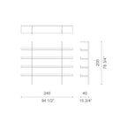 Cappellini - Estantería de suelo Aliante Dordoni & Cappellini