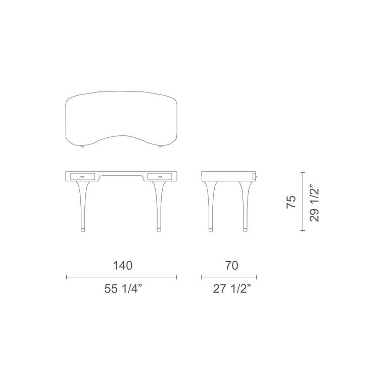 Cappellini - Desk Riga Marc Newson