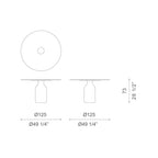 Cappellini - Bottiglia da tavola da pranzo in marmo di Barber Osgerby