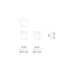 Cappellini - Mesita auxiliar mini botella Barber & Osgerby