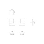 Cappellini - Mesa auxiliar Mesa negra fina Nendo