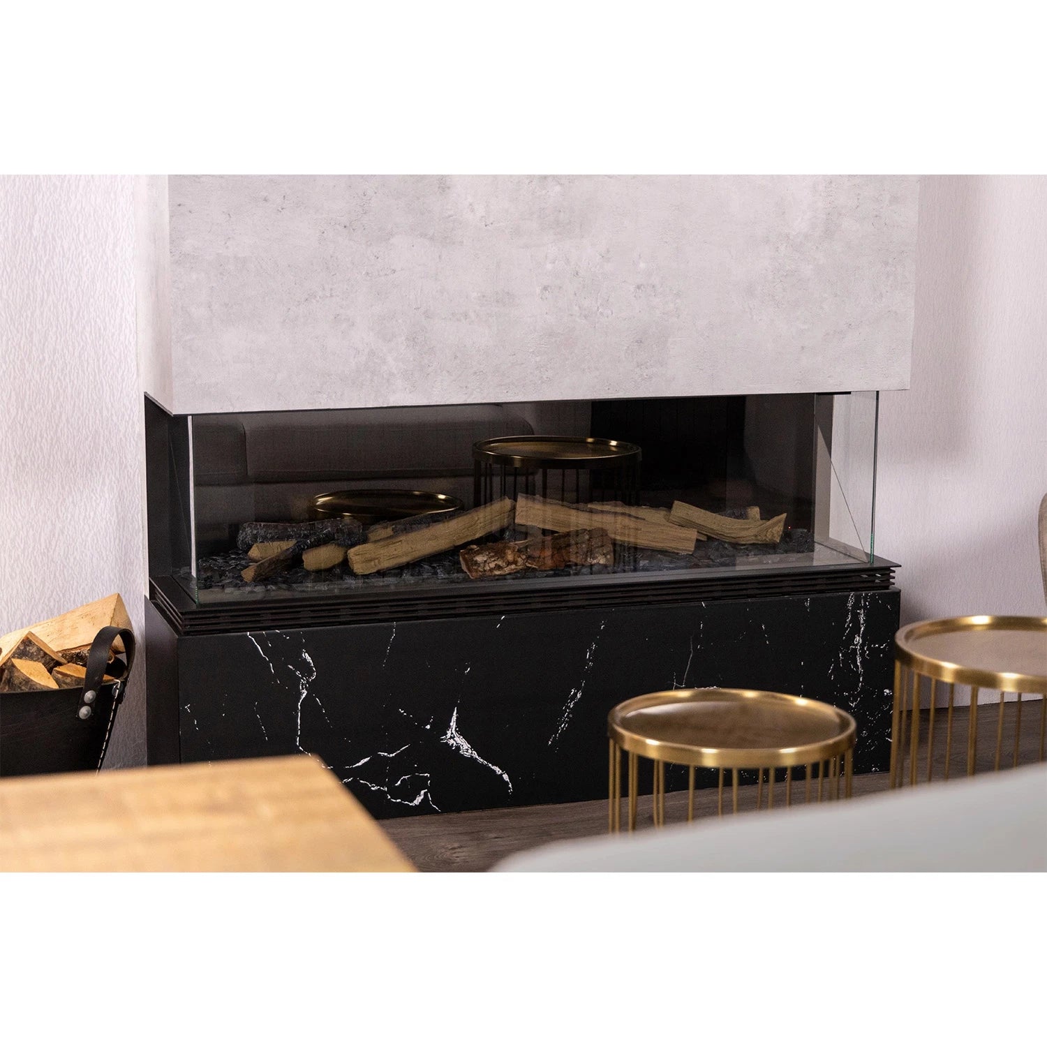 Dimplex - Chimenea eléctrica empotrada de 3 lados Vista 130 III