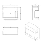 Dimplex - Vivente Plus 75 chimenea eléctrica integrada