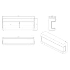 Dimplex - Chimenea eléctrica empotrada Vivente Plus 150