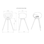 Le Feu - Chimenea de alta bioetanol con madera negra