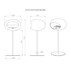 Le Feu - Camino ad alto bioetanolo in acciaio nero lucido