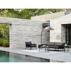 Heatsail - Riscaldatore radiante a cupola / lampada da pavimento nera