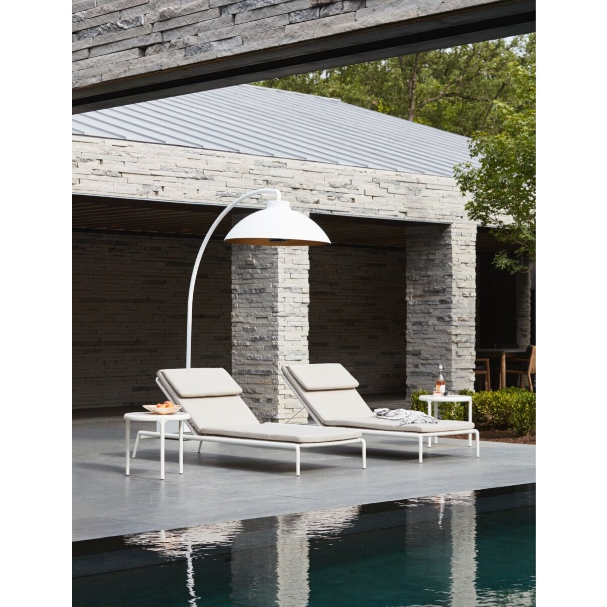 Heatsail - Dome Heizstrahler / Stehlampe Weiß