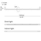Estiluz - Lampada da parete a LED Arco A-4000X