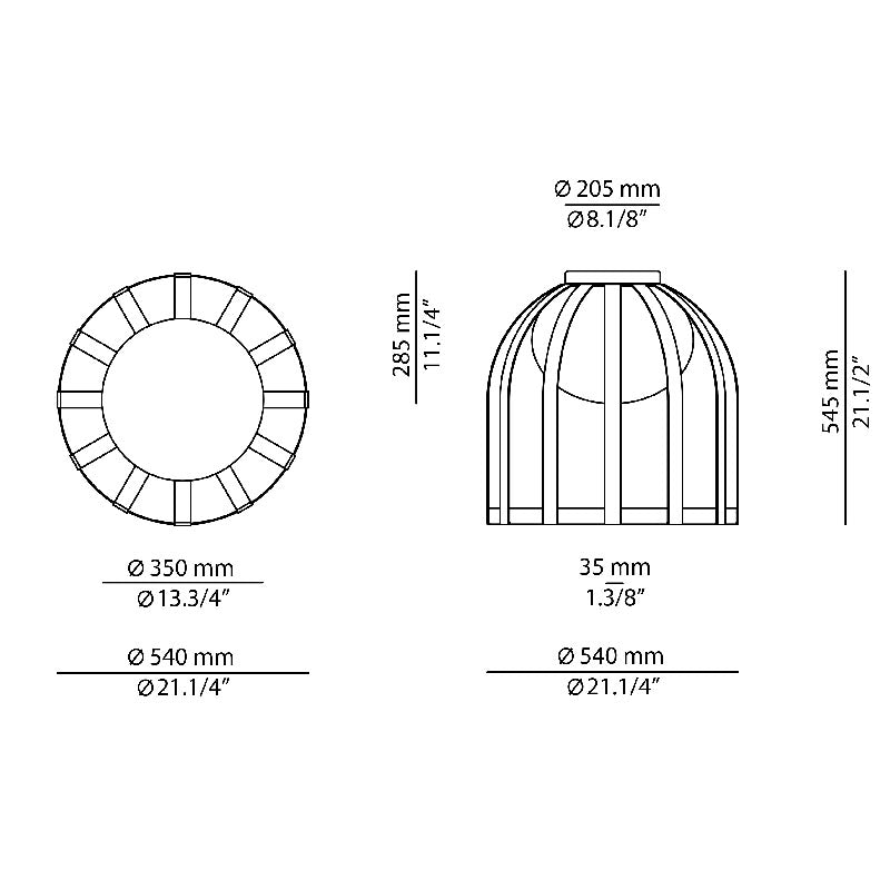Estiluz - Bols T-4022X lampada da soffitto da esterno