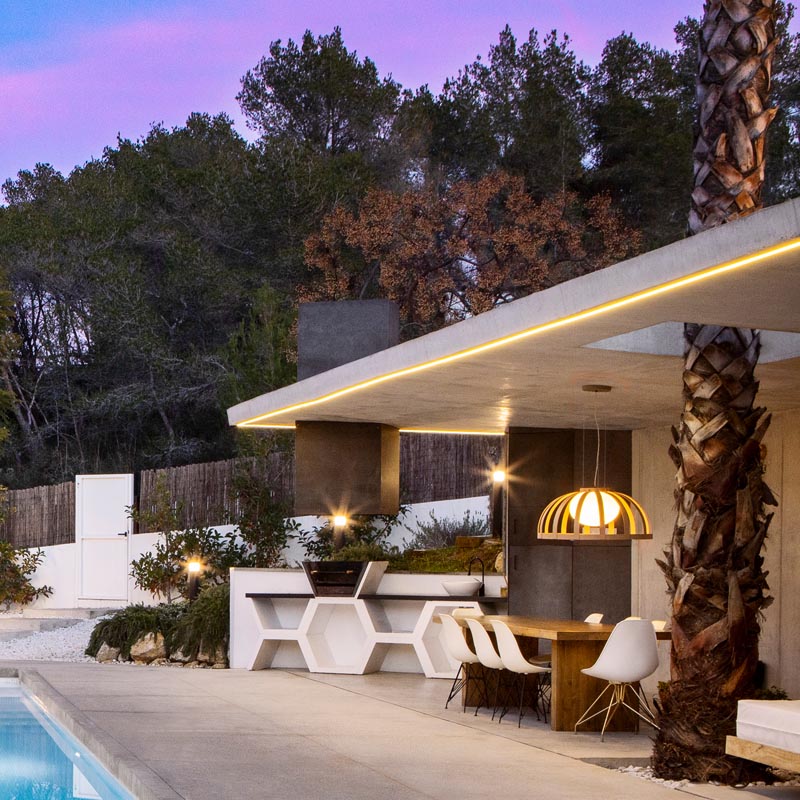 Estiluz - Lampe pendante Bols T-4025X pour l’extérieur