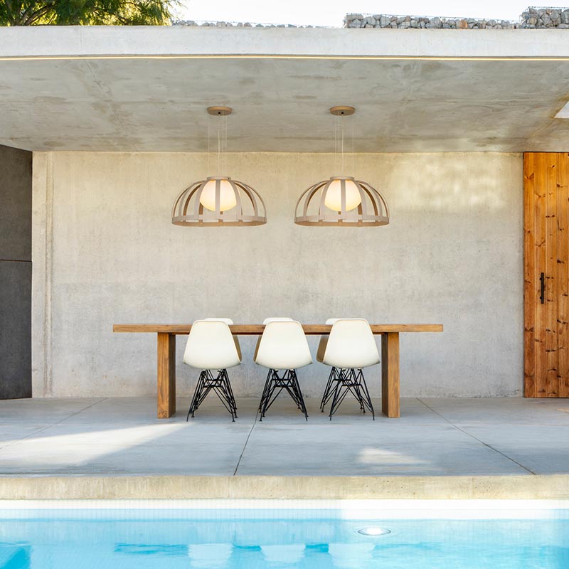 Estiluz - Lampe pendante Bols T-4025X pour l’extérieur