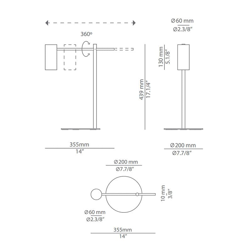 Estiluz - Table Lamp Circ M-3728