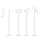 Estiluz - MOOD M-4068 LED-Stehleuchte mit Floor Support