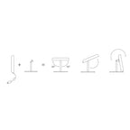 Estiluz - MOOD M-4067 lampada da tavolo a LED con supporto per il tavolo