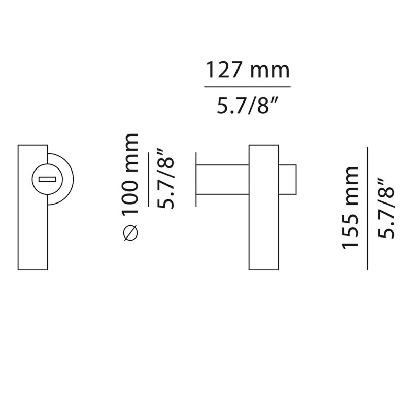 Estiluz - Tik A-4090X Lámpara de pared exterior