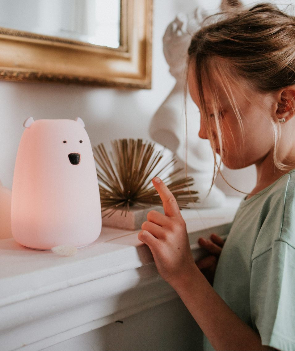 Big Bear Silicone Lamp met Afstandsbediening - Roze