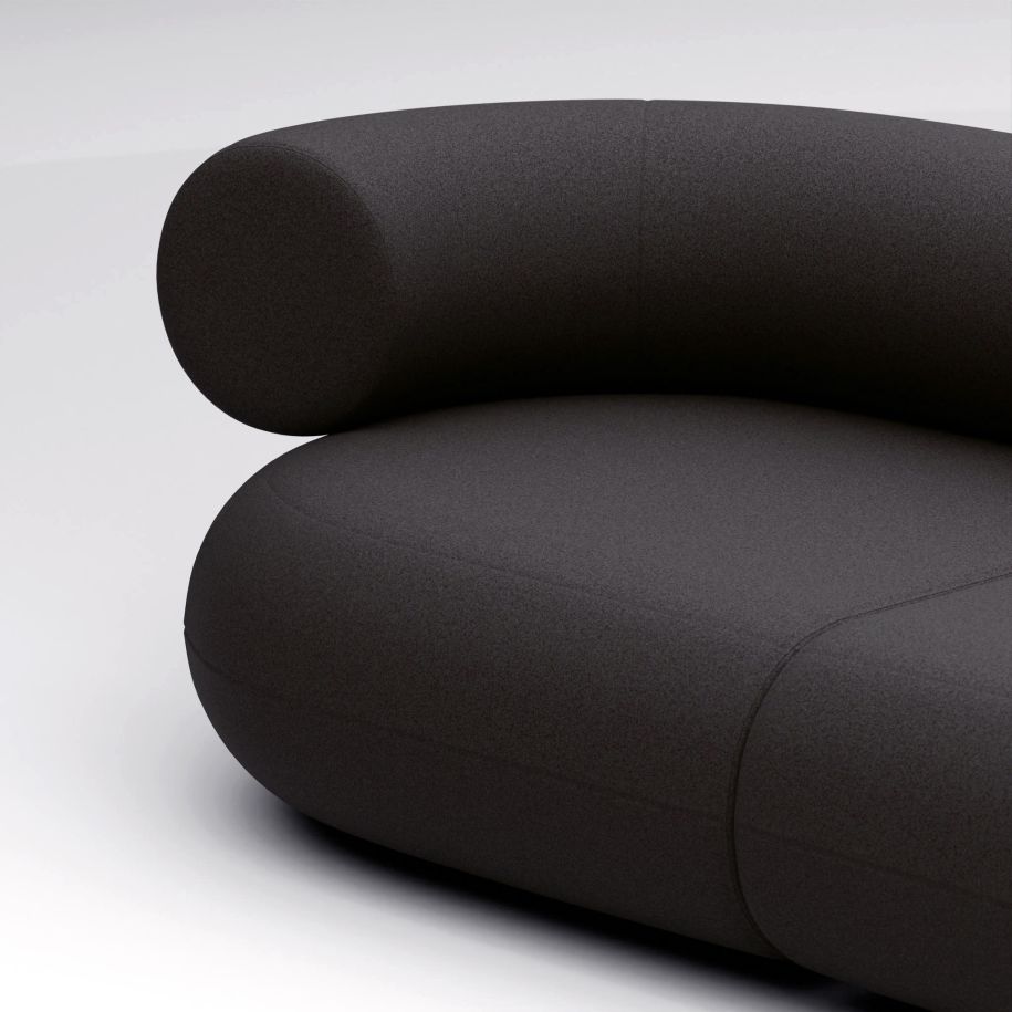 Tom Dixon - Fat 2.5-Seater Sofa Gray