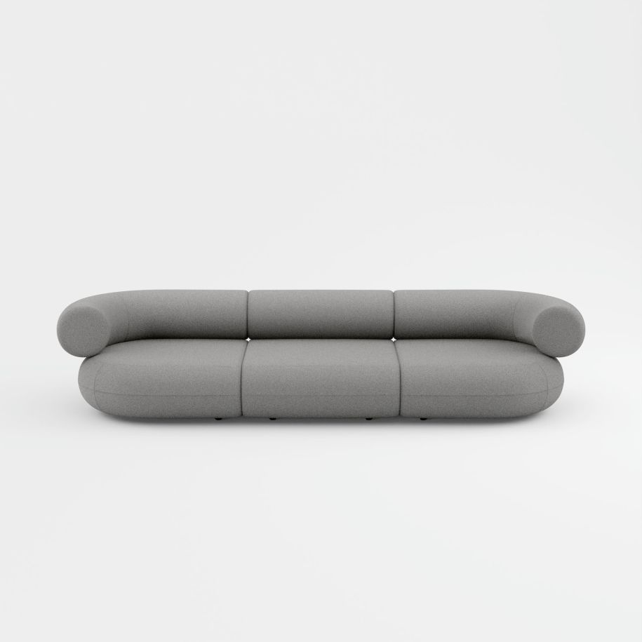 Tom Dixon - Fat 3-Seater Sofa Medium Gray