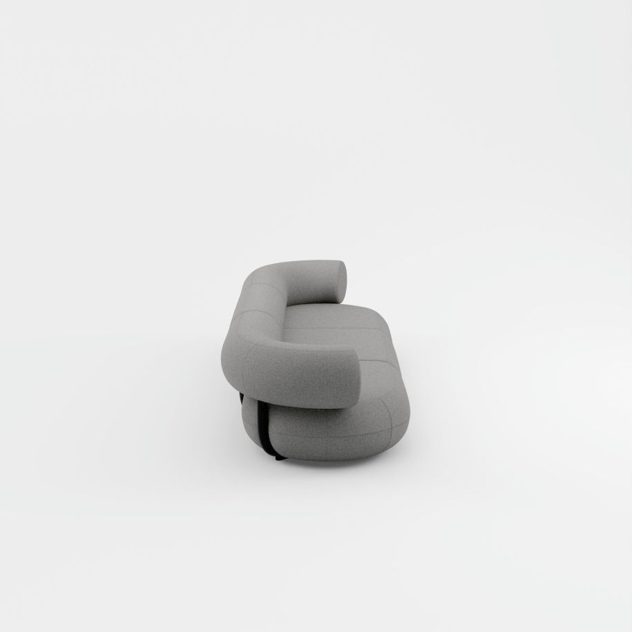 Tom Dixon - Fat 3-Seater Sofa Medium Gray